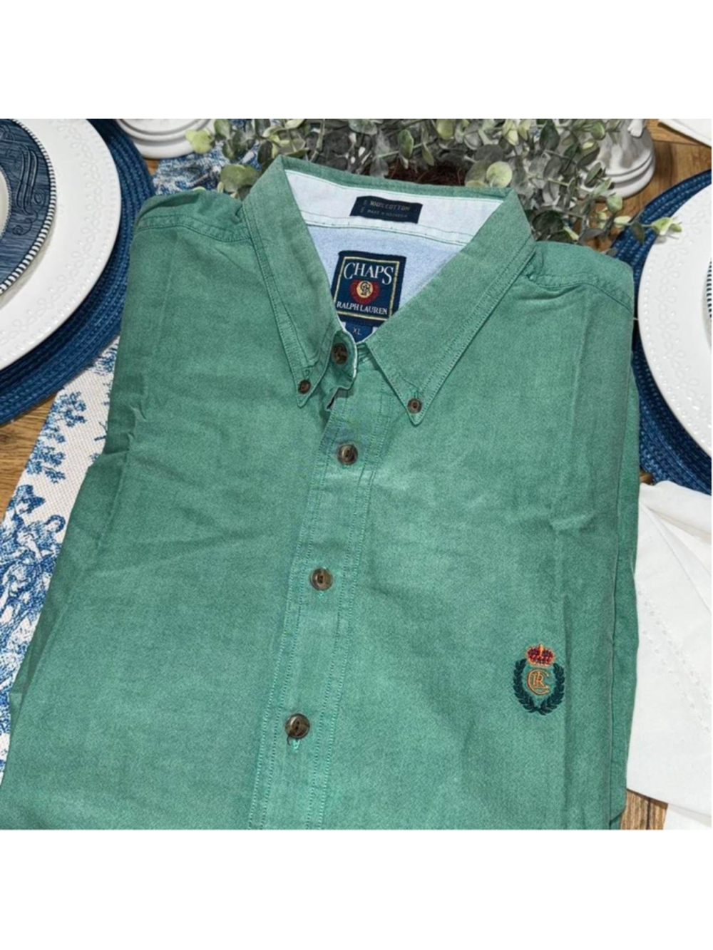Vintage Chaps Ralph Lauren short sleeve button up shirt